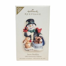 2007 Hallmark Snow Buddies 10th Anniversary Edition Ornament - Limited - Snowman picture