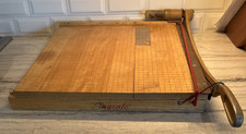 Ingento Swingline Paper Cutter #1152 Vintage 18 Inches Wooden Cast Iron Handle picture