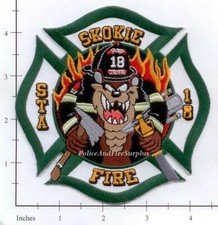 Illinois - Skokie Station 18 IL Fire Dept Patch picture