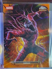 2026 Topps Chrome Marvel Fanfare Carnage Orange Wave Refractor /25 07/25 picture