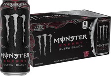 Monster Energy Ultra Black, Sugar Free Energy Drink, 16 Ounce | Pack of 15 picture