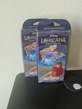 2 x Disney Lorcana TCG The First Chapter Starte Deck Sapphire & Steel NEW picture