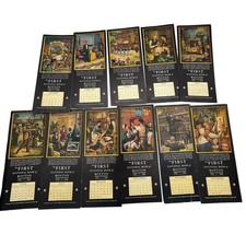 Vintage 1949 First National Bank of Boston Historical Calendar Cards Lot of 11 picture