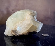 Large Pakistani Yellow Calcite on Quartz – Museum-Scale UV Fluorescent Specim... picture
