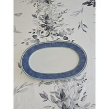 Villeroy & Boch Switch 3 Porcelain Oval Platter Blue Green Germany 14.75
