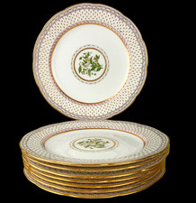 Set 8 Antique CAULDON 9 1/2