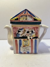 Regency Fine Arts Punch & Judy Collector's English Pottery Teapot By Guy Higgins picture