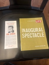 Vtg 1960 John F Kennedy Huron County Presidential Campaign 10” X 4.5” Life Mag picture