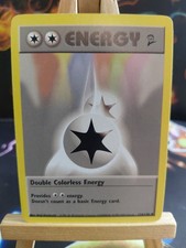 Pokemon TCG Double Colourless Energy Base Set 2 Unlimited Uncommon Card 124/130 picture