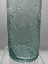 Pre Prohibition Norfolk VA Anheuser Busch Brew Assn Beer Bottle (Aqua Blue) picture
