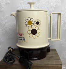 Vtg 70s MCM Regal Poly-Perk 2–4 Cup Electric Coffee Percolator Daisy 7503 Camper picture