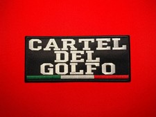 Cartel del Golfo Patch 9”x4” CDG Gulf Cartel Tricolor Embroidered Hook and Loop picture