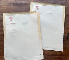 RARE 1938/39 S.S. NORMANDIE SELF STICK NOTE/ENVELOPES W/ PERFORATED EDGE TO OPEN picture