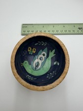 Danica Studio Wood Dove Bird And Butterfly Trinket Bowl picture