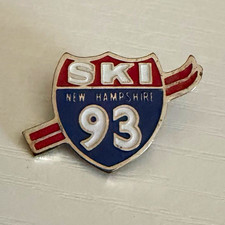 Vintage 1970’s Ski 93 New Hampshire Ski Pin picture