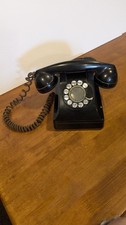 Vintage Western Electric Bell System Rotary Dial Telephone 302 Black Bakelite F1 picture