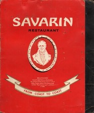 Vintage SAVARIN Restaurant Menu New York 1963 picture