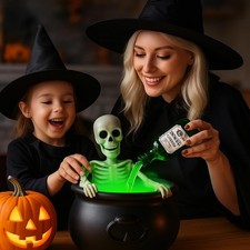 10 in 1 Halloween Witch Cauldron with Floating Potion & Mist Maker Set picture