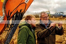 Jeremy Clarkson & Kaleb Cooper TV Farm Signed 7.5 x 5 Photograph *With COA* picture