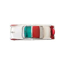 Vintage 1955 Ford Crown Victoria Red and White 1:43 Scale Diecast Model Car picture