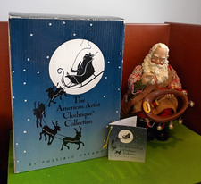 Vintage Clothique Santa Claus By Possible Dreams Ltd. “Last Minute Prep” Prancer picture