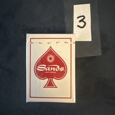 VINTAGE SANDS CASINO  PLAYING CARDS RED  picture