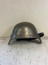 WWI WW1 IMPERIAL GERMAN STIRNPANZER HELMET BROW PLATE W/ Medal - German Helmet picture