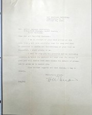 Rare Hiram Wesley Evans Signed Historical Document picture