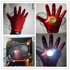 Movie Iron Man Cosplay Red Gloves Right Hand Glove Wearable In Stock Toy Gift picture