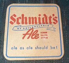 1940s PA Philadelphia SCHMIDT'S ALE/BEER 3½
