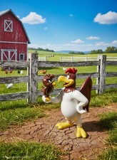 Vintage 1988 Applause PVC Foghorn Leghorn & Henery Hawk Chicken Looney Tunes picture