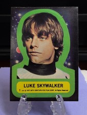 1977 Topps Star Wars Luke Skywalker #1 Star Wars Sticker 🔥⭐ picture