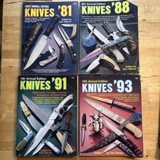Lot of 4 KNIVES ANNUAL EDITIONS, Ken Warner 1981 1988 1991 1993 picture