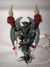 VINTAGE 1996 Trendmasters HallowScream Flickering Gargoyle Light Sconce W Bulbs picture