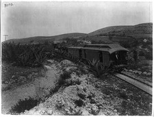 Villar Mexico 1880s Rear View of Train Railroad Landscape William Henry Jackson picture
