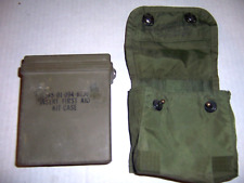 Used genuine GI US military Tall First aid kit with case & repaired cover picture