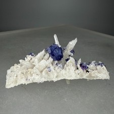 Nice Fluorite Crystals on Quartz: Yaogangxian Mine, Chenzhou, Hunan, China picture