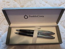 Franklin Covey Black Lacquer W/ Chrome Pen & .9mm Pencil Set CSX Railroad picture