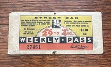 1935 Kansas City Street Car Pass picture