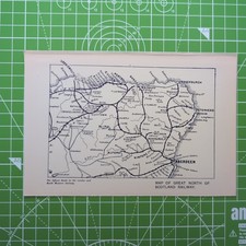 Original 1912 LNWR Map Of Great North Of Scotland Railway picture
