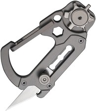 Civivi Polymorph Gray Titanium Retractable Blade Carabiner Multi-Tool 200451 picture