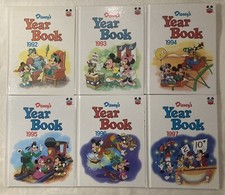 Vtg Disney's Year Book Lot of 6 '90's Hardcover Books ‘92 ‘93 ‘94 ‘95 ‘96 ‘97 picture