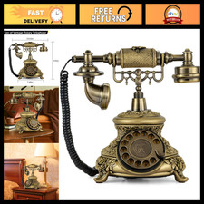 Antique Rotary Telephone Vintage Old Fashioned Phone Collectible Home Decor picture