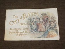 VINTAGE THE CITY OF BATH ENGLAND QUEEN OF SPAS MINERAL BATH BOOKLET picture