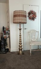 ✨ Maria Kipp Vintage Lampshade & Brass Floor Lamp picture