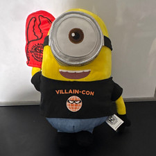Universal Studios Minion Stuart Villain-Con Foam Finger Despicable Me Plush 12” picture