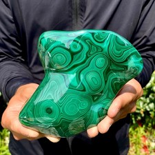 2.8LB Natural Polished Malachite Mineral freeform specimen Reiki Stone Healing picture