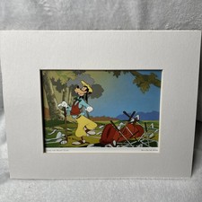 Vintage Disney Goofy Golf Print Goody Choosing The Right Club Framed picture