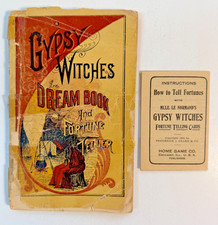 Antique Gypsy Witches Dream Book Fortune Teller 1890 + 1903 Card Guide picture