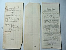 Three 1897-1900-1904 Oswego (N.Y.) County or City Court or Clerk Documents picture